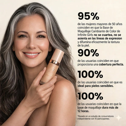 Infinite Girl – Base Antiedad con SPF 50 y Tono Perfecto